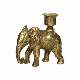 Κηροπήγιο ελέφαντας χρυσό 15cm