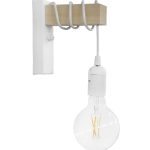 Φωτιστικό τοίχου Ε/27ΑΡ SQUARE WHITE ΑΠΛΙΚΑ ΞΥΛΟ