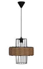 HAVANA 1L UFO Φ30 ΚΡΕΜΑΣΤΟ ΜΕΤΑΛΛΙΚΟ-ΣΧΟΙΝΙ Ε/27