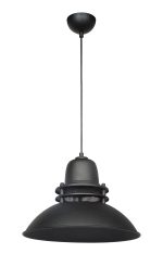 ΚΡΕΜΑΣΤΟ VINTAGE ΠΥΡΟΦΑΝΙ ΜΕΤΑΛΛΙΚΟ ZOE 1/L BLACK  Ε/27