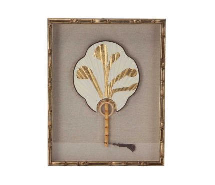 Πίνακας / κορνίζα ΒΕΝΤΑΛΙΑ λευκό-χρυσό 40x50x4.5