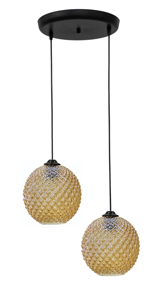 Κρεμαστό φωτιστικό ανισόπεδο 5010/2 BL-MELI ΓΥΑΛΙΝΟ