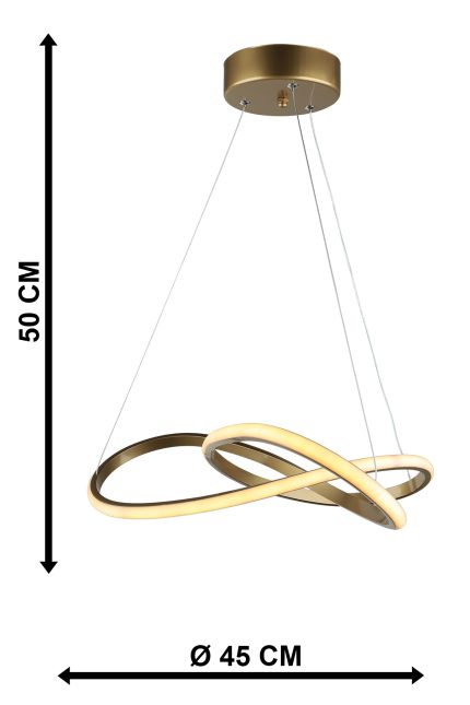 MERCURY-50 LED GOLD 48W ΦΩΤΙΣΤΙΚΟ LED