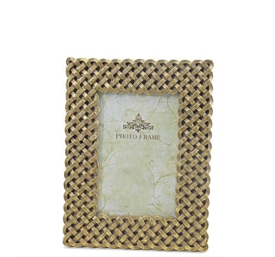 Φωτογραφοθήκη plegma polyresin gold 10x15cm