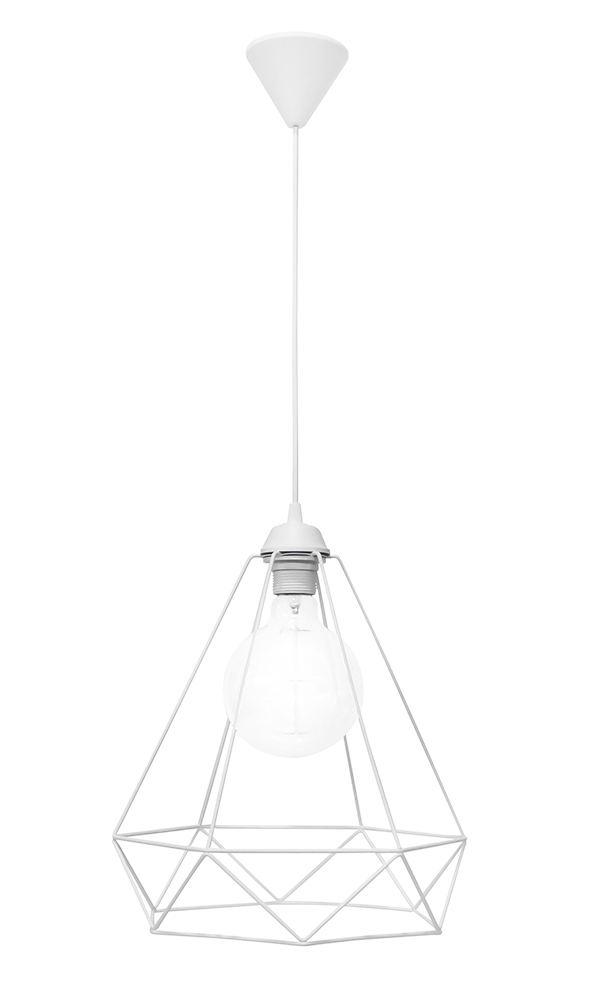 DM-01 NEW 1L WHITE METAL Μοντέρνο φωτιστικό