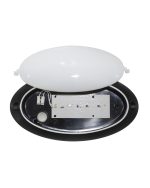 D-212 BLACK ΕΝΣΩΜΑΤΩΜΕΝΟ LED 12W ΟΒΑΛ