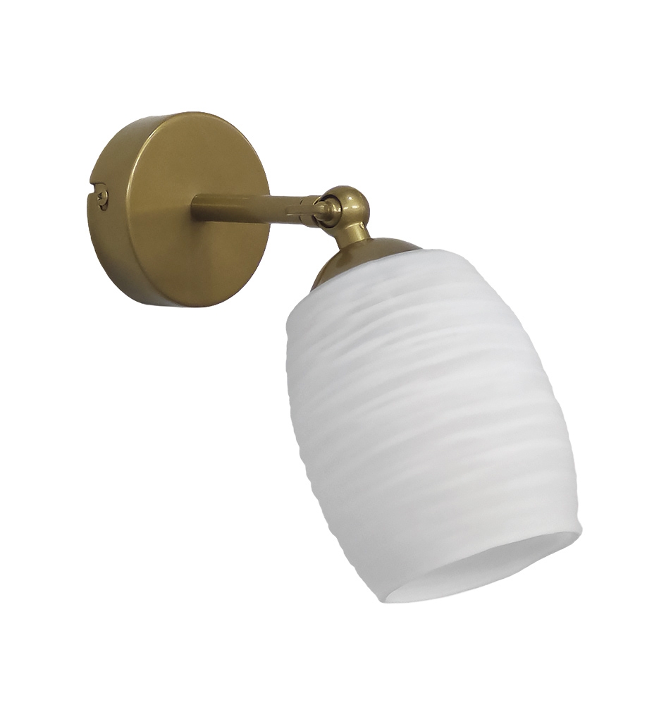 BARREL/AP KEY GOLD-WHITE ΑΠΛΙΚΑ ΓΥΑΛΙ E/27