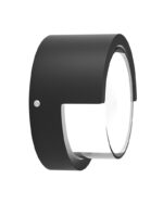Φωτιστικό επιτοίχιο HER-02 LED BLACK εξωτερικού χώρου - Image 3