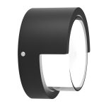 Φωτιστικό επιτοίχιο HER-02 LED BLACK εξωτερικού χώρου