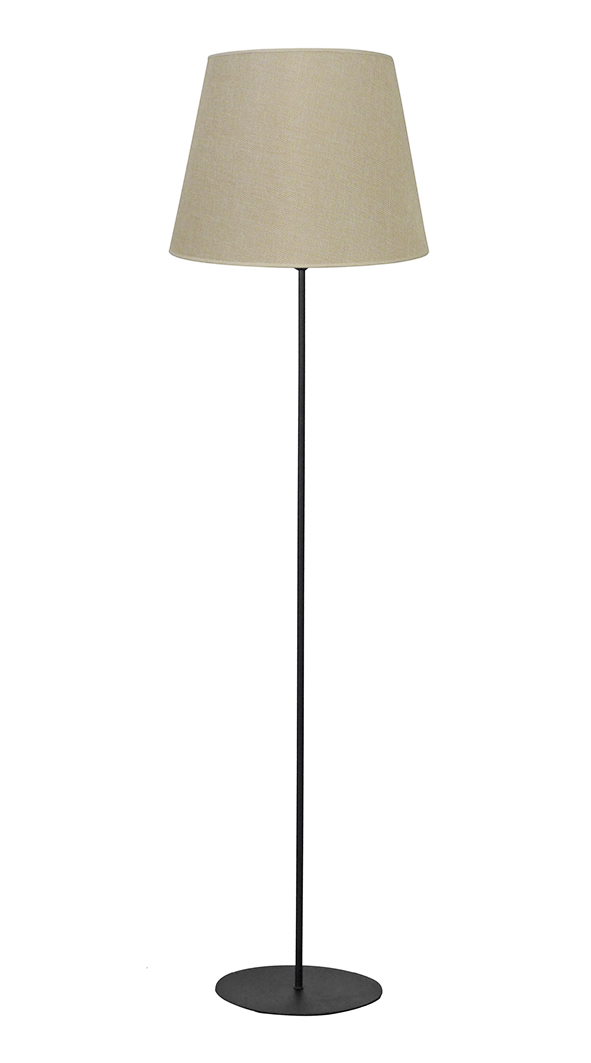14-0355 HFLB-02 FLOOR LAMP ΚΩΝΙΚΟ Φ35 BL-ΜΠΕΖ ΟΡΘΟΣΤΑΤΗΣ - Image 1