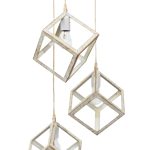 KYVOS NEW 3/L PENDEL WHITE-BRONZE ΚΡΕΜΑΣΤΟ PLASTIC