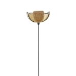 HFLB-60 FLOOR LAMP BLACK-RATTAN ΟΡΘΟΣΤΑΤΗΣ ΠΕΤΑΛΑ