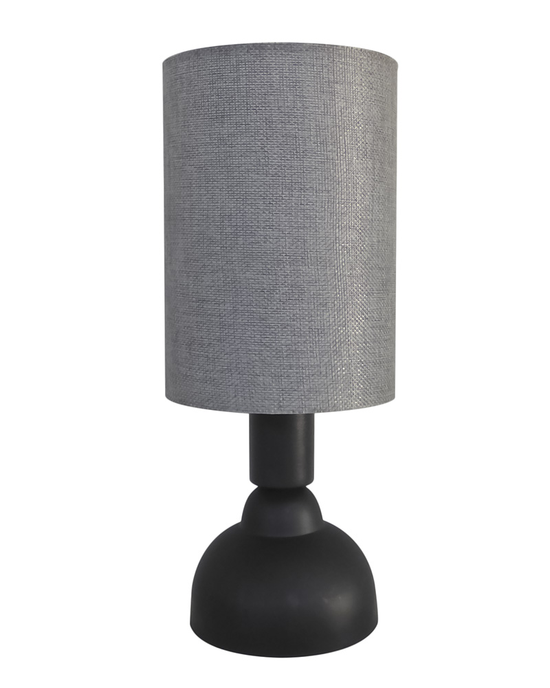 P1300109 ΠΟΡΤΑΤΙΦ TL-09/Φ14 BLACK-ΓΚΡΙ ΣΩΛΗΝΑ KYΛΙΝ.ΑΜΠΑΖΟΥΡ Ε/27 - Image 1