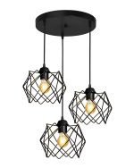 DM-04PENDEL 3/L BLACK ΚΡΕΜΑΣΤΟ ΑΝΙΣΟΠΕΔΟ ΑΡΑΧΝΗ ΜΕΤΑΛΛΙΚΟ - Image 3