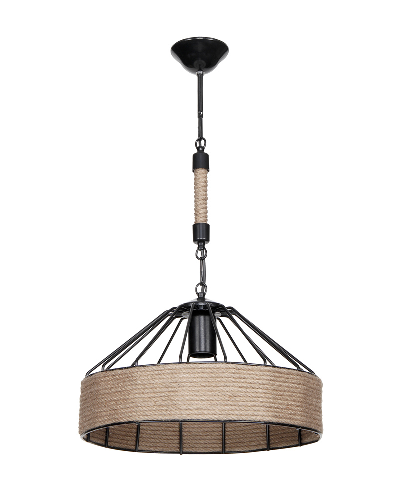 malina RIO 1/L ROPE UT-BL ΚΡΕΜΑΣΤΟ ΜΕ ΣΧΟΙΝΙ Ε/27 - Image 1