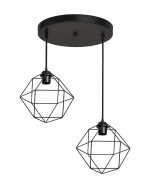 DM-03PENDEL 2/L BLACK ΚΡΕΜΑΣΤΟ ΑΝΙΣΟΠΕΔΟ ΠΟΛΥΓΩΝΟ ΜΕΤΑΛΛΙΚΟ