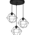 DM-03PENDEL 3/L BLACK ΚΡΕΜΑΣΤΟ ΑΝΙΣΟΠΕΔΟ ΠΟΛΥΓΩΝΟ ΜΕΤΑΛΛΙΚΟ