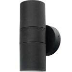 CH-02 BLACK GU10 PLASTIC 2/L UP-DOWN ΣΠΟΤ