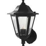 LP-410-1 BLACK ΦΑΝΑΡΙ UP-DOWN ΕΞΑΓΩΝΟ ΠΛΑΣΤΙΚΟ