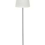 HFLB-01 ΚΩΝ. Φ35 FLOOR LAMP BLACK-ΛΕΥΚΟ/ΚΡΕΜ ΔΑΠΕΔΟΥ ΜΕ ΑΜΠΑΖΟΥΡ Φ35 ΚΩΝΙΚΟ