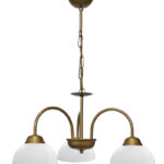 BELLA/3L-SFERA GOLD MAT-WHITE ΠΟΛΥΦΩΤΟ ΚΡΕΜΑΣΤΟ