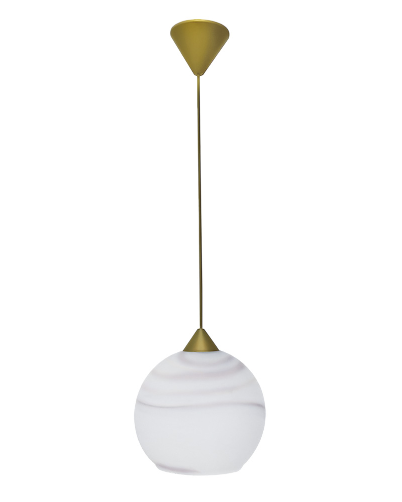 02-0519 GL-6040 1/L GL-KAFE Φωτιστικό GL-6040 1/L GOLD-KAFE ΑΛΑΒΑΣΤΡΟ - Image 1